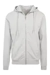 Terry Zip Hoody Heather Grey