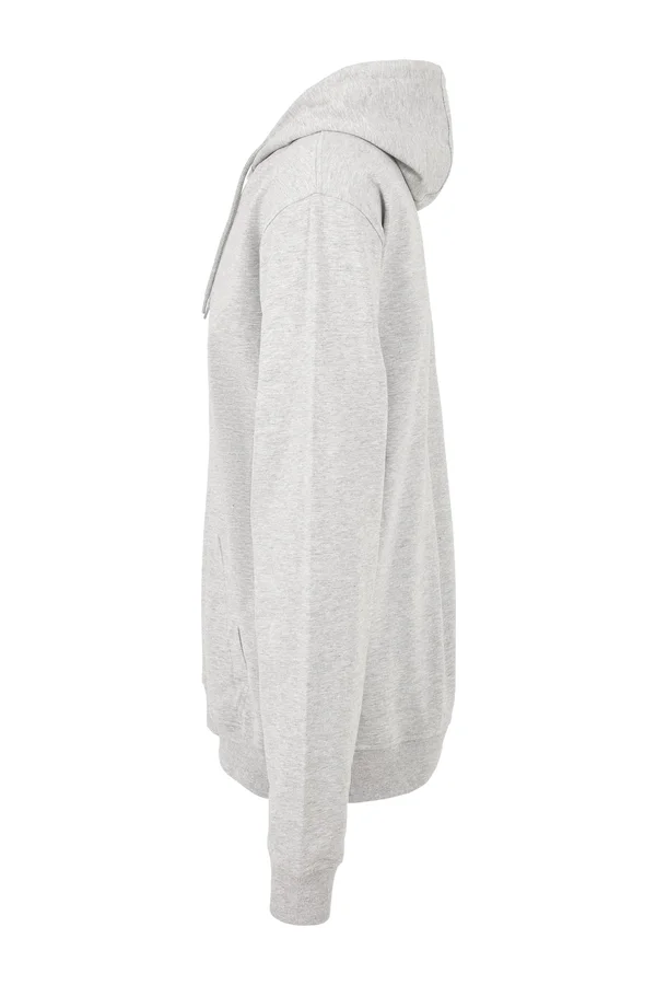 Terry Zip Hoody Heather Grey
