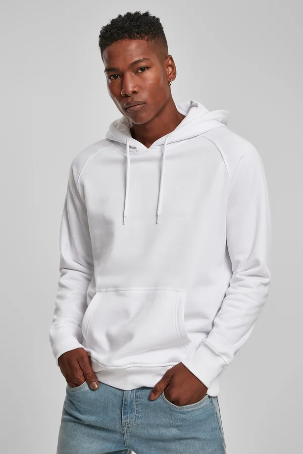 Raglan Sweat Hoody White