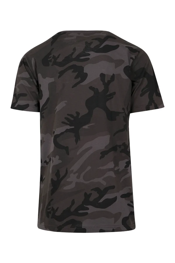 Camo Round Neck Tee Dark Camo