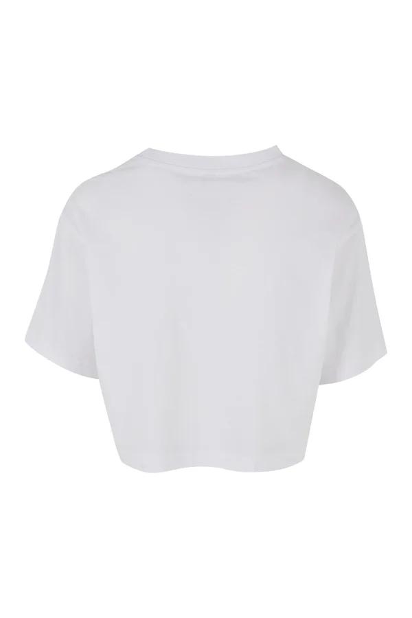 Ladies Short Oversized Tee White