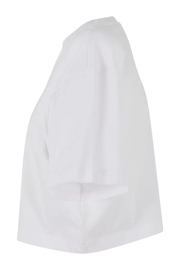 Ladies Short Oversized Tee White