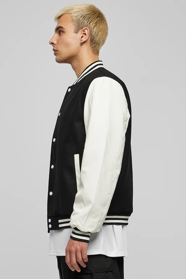Oldschool College Jacket Black / White