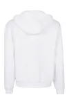 Fluffy Zip Hoody White