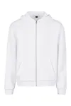 Fluffy Zip Hoody White