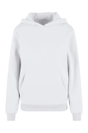 Ladies Fluffy Hoody White