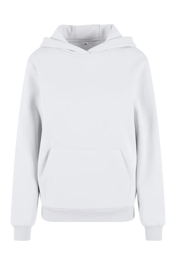 Ladies Fluffy Hoody White