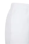 Ladies Fluffy Sweatpants White