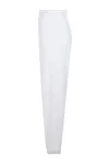 Ladies Fluffy Sweatpants White