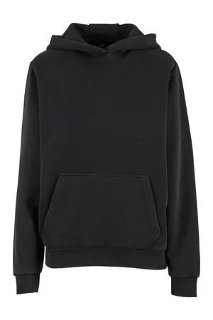 Ladies Vintage Heavy Hoody Black