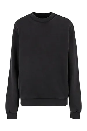 Ladies Vintage Heavy Crewneck Black