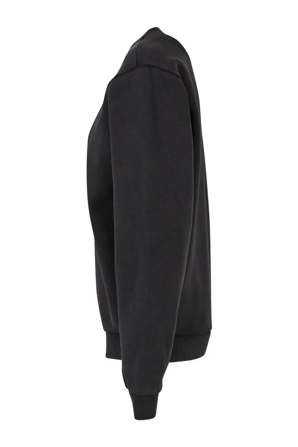 Ladies Vintage Heavy Crewneck Black