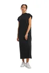Ladies Long Extended Shoulder Dress Black
