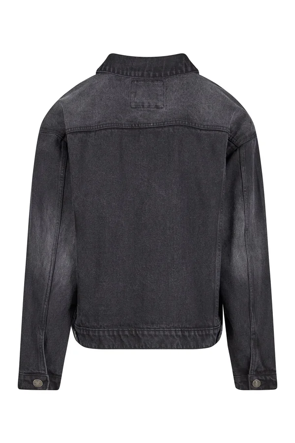 Heavy Ounce Boxy Denim Jacket Black Washed