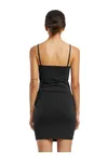Ladies Stretch Jersey Slim Dress Black