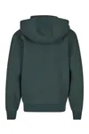 Kids Fluffy Zip Hoody Bottle Green