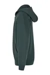 Kids Fluffy Zip Hoody Bottle Green