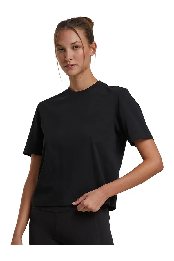 Sorona® Ladies Regular Boxy Tee Black