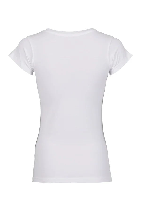 Ladies Basic Stretch Tee White