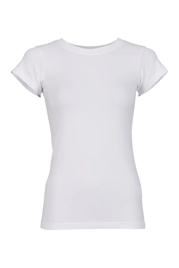 Ladies Basic Stretch Tee White