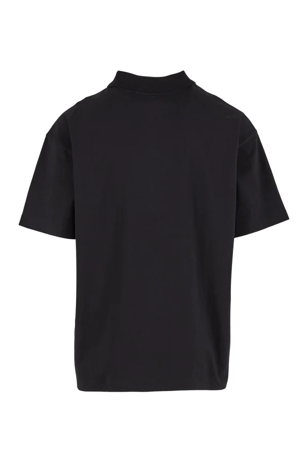 Oversized Polo Shirt Black
