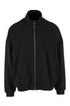 Oversized Zip Jacket Black