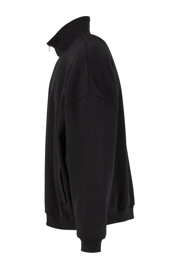 Oversized Zip Jacket Black