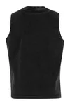 Ladies Vintage Washed Sleeveless Tee Black