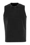 Ladies Vintage Washed Sleeveless Tee Black