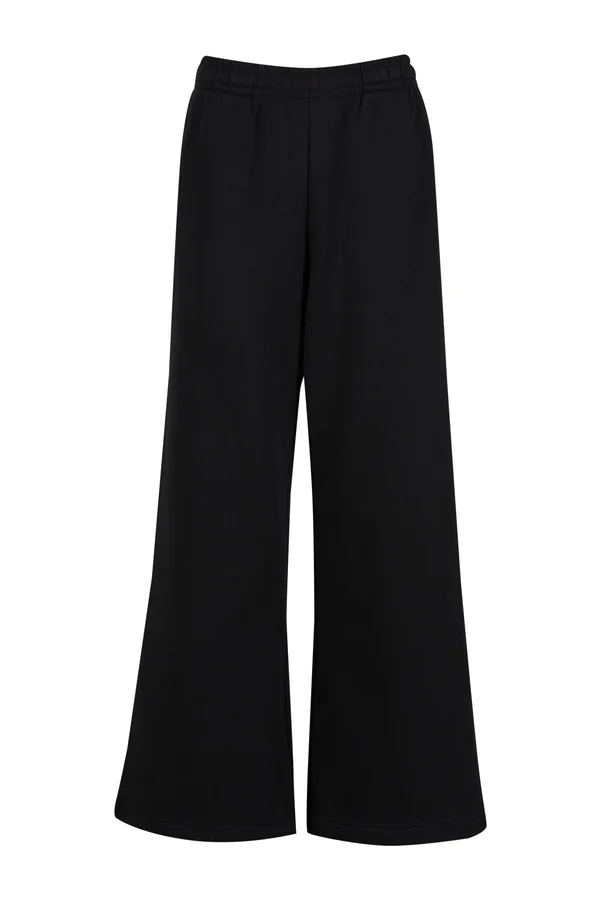 Ladies Wideleg Sweatpants Black