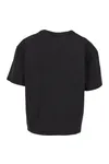 Vintage Cropped Heavy Oversize Tee Black