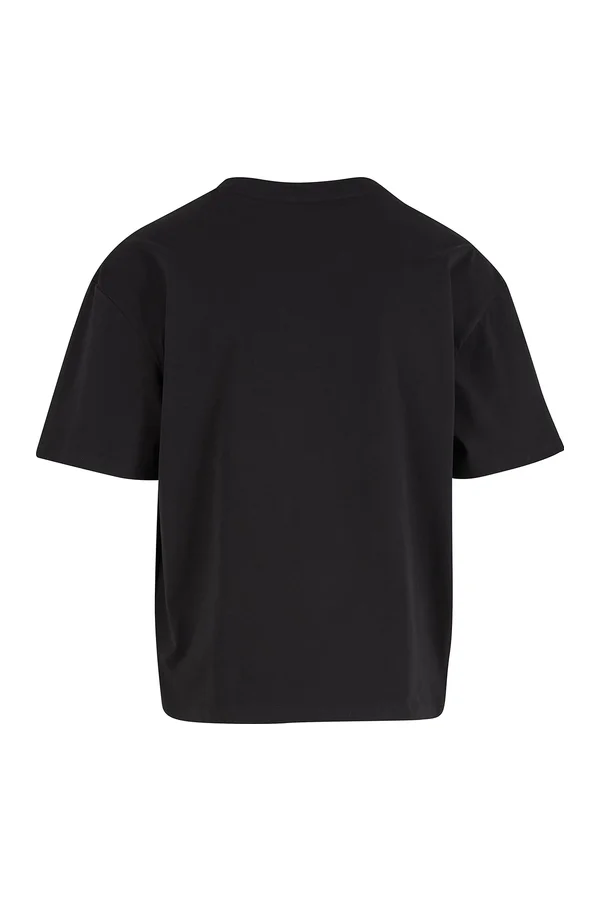Cropped Oversized Tee Black