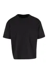 Cropped Oversized Tee Black