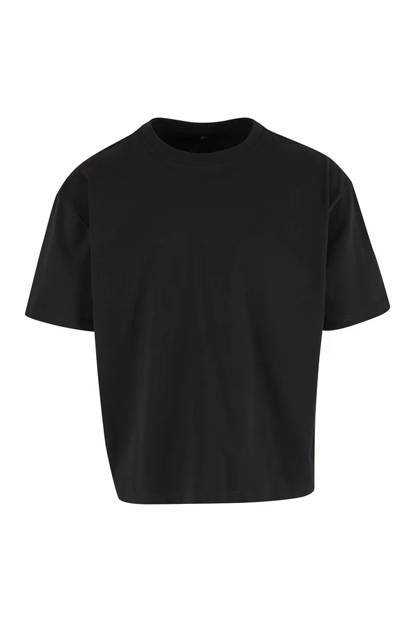 Cropped Oversized Tee Black
