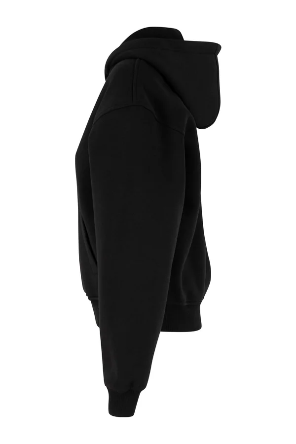Ladies Loose Fit Hoody Black