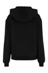 Ladies Loose Fit Zip Hoody Black