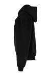 Ladies Loose Fit Zip Hoody Black