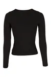 Ladies Ultra Slim Longsleeve Black