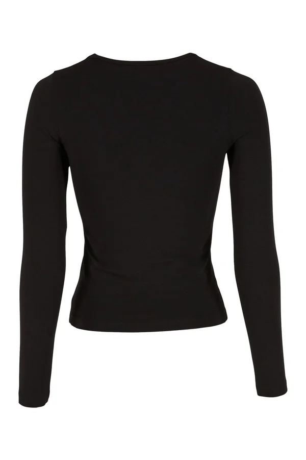 Ladies Ultra Slim Longsleeve Black