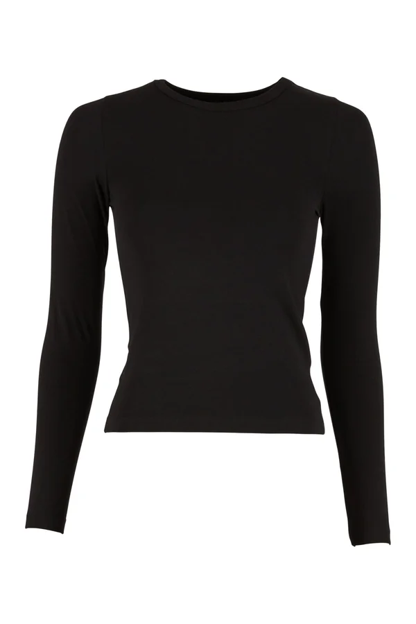 Ladies Ultra Slim Longsleeve Black