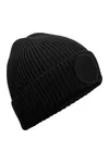 Circular Fashion Patch Beanie Black