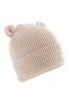 Organic Baby Bear Beanie almond