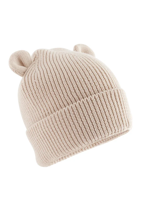 Organic Baby Bear Beanie almond
