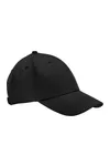 EarthAware® Organic Cotton Canvas 6 Panel Cap Black
