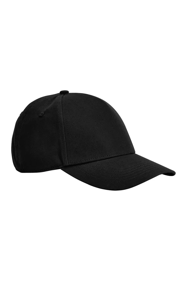 EarthAware® Classic Organic Cotton 5 Panel Cap Black