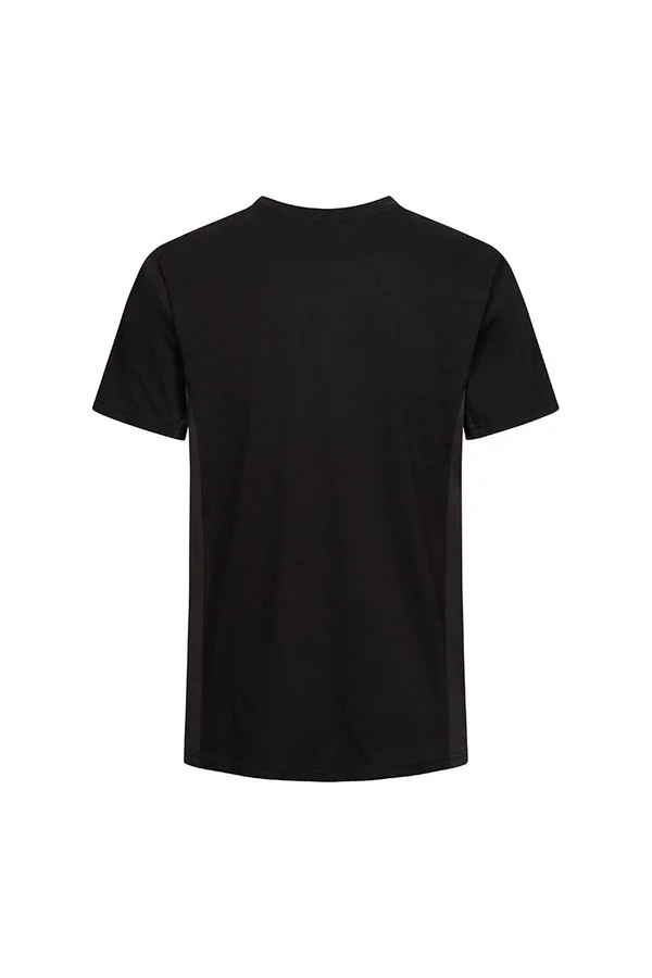 Unisex Contrast-T Black / Charcoal (Solid)