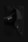 Unisex Contrast Polo Black / Charcoal (Solid)