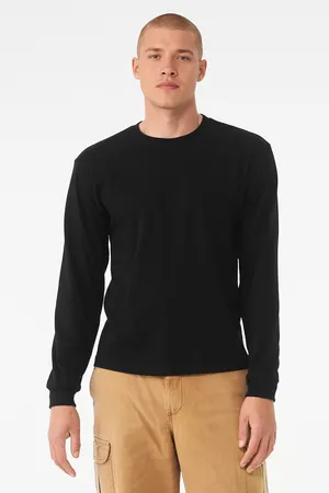 Unisex Heavyweight Long Sleeve Tee Black