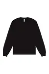 Unisex Heavyweight Long Sleeve Tee Black