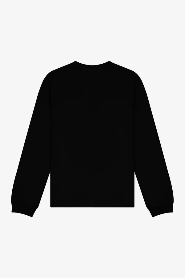 Unisex Heavyweight Long Sleeve Tee Black